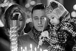 Верующие во время Рождественского богослужения в Казанском соборе Санкт-Петербурга&#160;(фото: Александр Демьянчук/ТАСС)