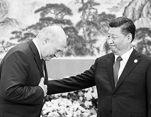 Александр Лукашенко и Си Цзиньпин во время очередной встречи в Пекине