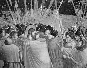 Фото: Giotto Di Bondone (c1266-1337) 'The Kiss of Judas'