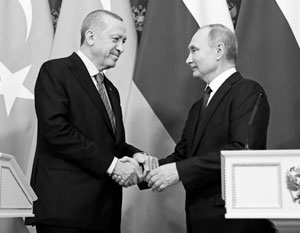 В четверг Путин и Эрдоган провели вместе в общей сложности более шести часов 