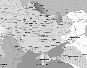 В границы «Соборной Украины» включают Крым, юг Белоруссии и Кубань 