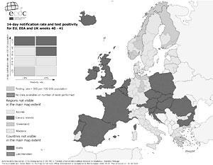 ЕК впервые показала карту заболевания коронавирусом в Европе