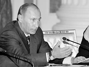 Президент РФ Владимир Путин на заседании Совета по науке, технологиям и образованию