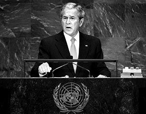 С трибуны Буш заявил, что США за реформу ООН и готовы к расширению членства в Совете Безопасности