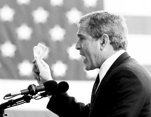 Доллар падает из-за Буша