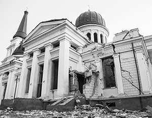 В результате некорректной работы украинской ПВО в Одессе повреждения получил Спасо-Преображенский кафедральный собор