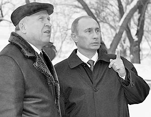 Президент России Владимир Путин и губернатор Нижегородской области Валерий Шанцев