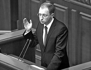 Глава Верховной рады Арсений Яценюк