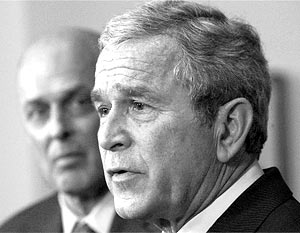 Буш пытается спасти Америку