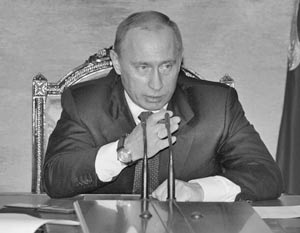 Верховный главнокомандующий Владимир Путин