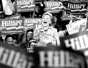 Бывшая первая леди США Хиллари Клинтон победила в 8 штатах