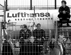 Арестованы счета Lufthansa