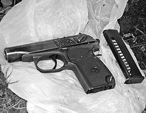 На месте происшествия обнаружен пистолет Макарова