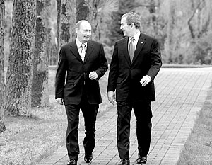 В ранге президентов Буш и Путин встретились в последний раз