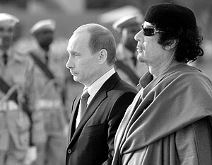 Владимир Путин подтвердил приглашение Каддафи посетить Россию