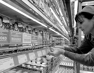 В первом квартале 2008 года в России рост цен на продукты составил 6,4%