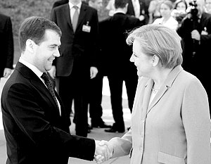 Германия – первая европейская страна, которую Медведев посещает в качестве президента