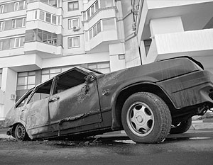 В Москве опять горят автомобили 