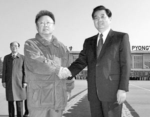 Лидеры Северной Кореи и Китая 