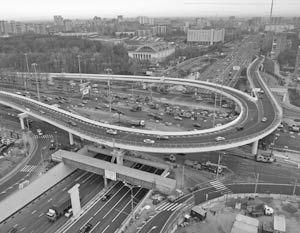 Развязка Ленинградского шоссе с Третьим транспортным кольцом
