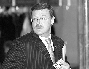 Глава российской делегации в Парламентской ассамблее Совета Европы Константин Косачев