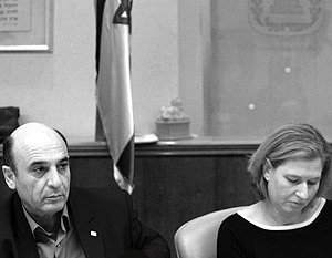 Министр иностранных дел Ципора Ливни и министр транспорта Шауль Мофаз