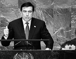Выступление президента Грузии Михаила Саакашвили касалось событий на Кавказе