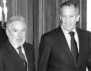 Министр иностранных дел России Сергей Лавров встретился в Москве со своим коллегой из Никарагуа Самуэлем Сантосом Лопесом