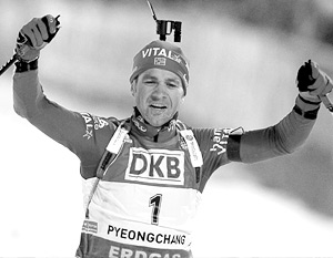 Бьорндален добавил в свою коллекцию уже три золотых медали Пхенчхана-2009