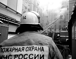 Пожарные тушили огонь в центре Москвы в течение пяти часов