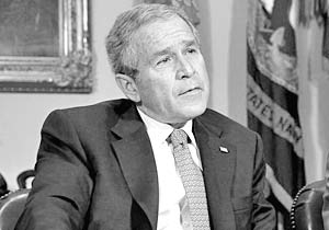 Президент США Джордж  Буш не волнуется по поводу своего рекордно низкого рейтинга