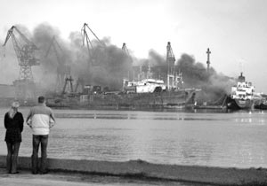 В Калининграде взорвался российский танкер