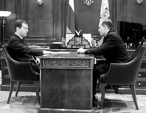 Основной темой встречи Медведева и Бортникова была ситуация на Северном Кавказе