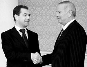 Считается, что в январе Медведев посетил Ташкент с целью приостановить поворот Каримова на Запад 