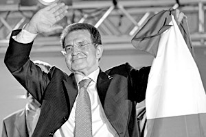 Лидер итальянской оппозиции «Союз» Романо Проди 