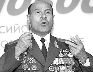 Президент Международной общественной организации инвалидов Чернобыля генерал-майор Николай Тараканов