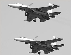 Два истребителя столкнулись в небе над Жуковским