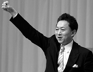 Если данные прогнозов подтвердятся, новым премьер-министром Японии станет глава Демпартии Юкио Хатояма
