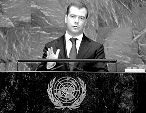 Дмитрий Медведев призвал ООН бороться с фальсификацией истории