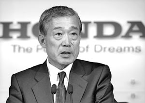 Генеральный директор компании Honda Motor  Такео Фукуи