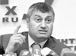 Лидер Южной Осетии Эдуард Кокойты 