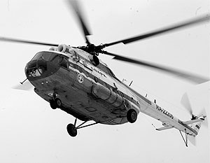 Ми-8 выполнял транспортно-связной полет по доставке партии продуктов