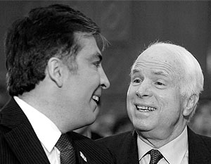 Сенатор-республиканец Джон Маккейн сказал президенту Грузии Михаилу Саакашвили то, что тот очень рад был услышать