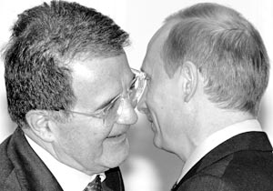 О расширении сотрудничества в среду договорились Владимир Путин и премьер-министр Италии Романо Проди