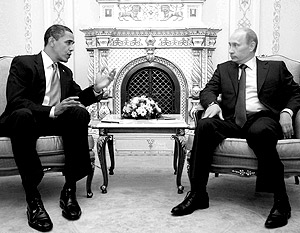 Два самых влиятельных человека  в мире мирно беседуют в Москве 7 июля 2009 года