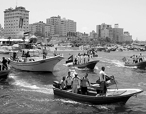 Шесть среднетоннажных судов не добрались до берега Газы