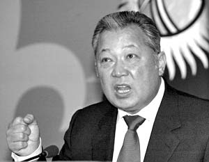 Президент Киргизии Курманбек Бакиев 