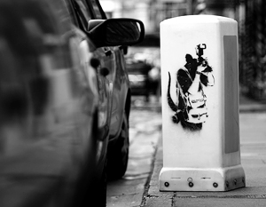 Похищено граффити легендарного художника Бэнкси
