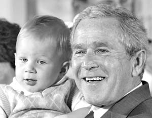Джордж Буш подписал документ под названием «Акт о запрете фермерского разведения зародышей»