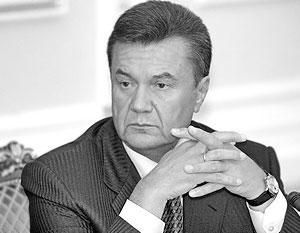 Лидер Партии Регионов Виктор Янукович